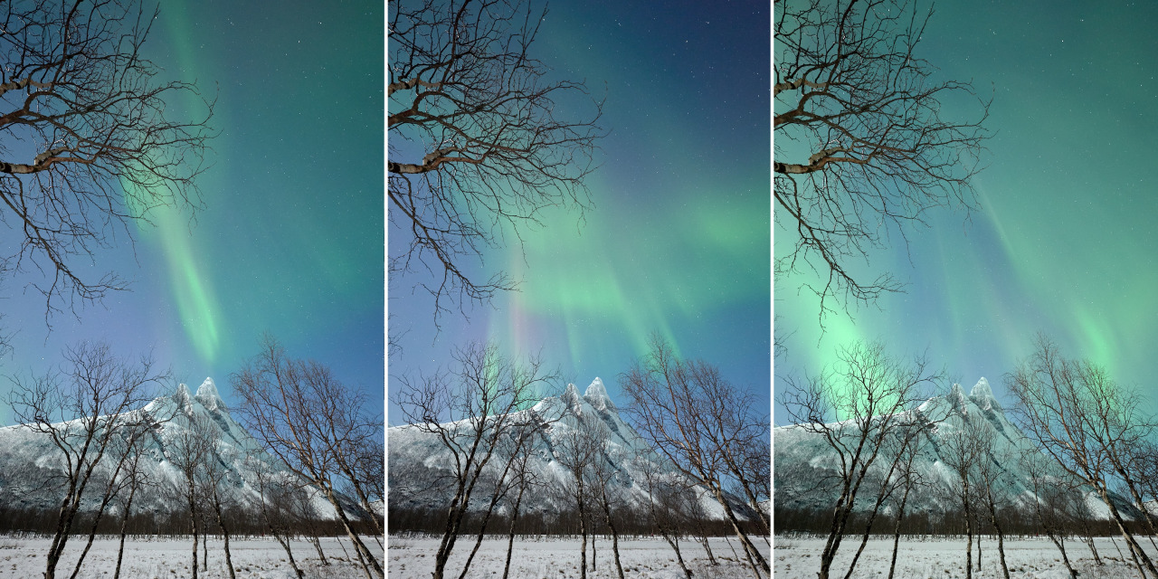 Moonlight and Auroras