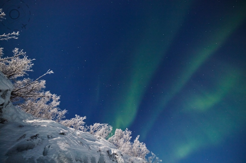 Aurora Borealis And The Moon by Nurdugphotos