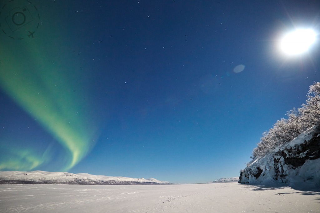 Moonlight and Auroras